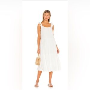 Rails capri white lined dress - small
